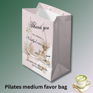 40. Geburtstag Pink Pilates Thema Geburtstag Mittlere Geschenktüte
