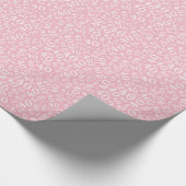 40. Geburtstag Pink & White Nummernmuster 40 Geschenkpapier (Ecke)