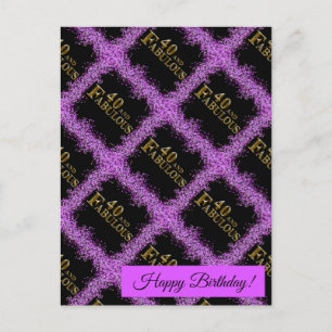 40. Geburtstag  Postkarte