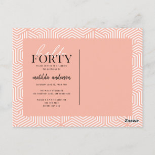 40. Geburtstag Postkarte