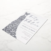 40. Geburtstag Real Silver Folieneinladung (Gedreht)