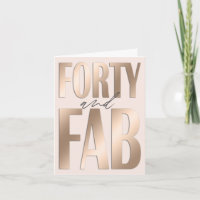 40. Geburtstag Rose Gold 40 und köstlich