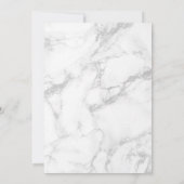 40. Geburtstag - Rose Gold Ballons Marmoreffekt Einladung (Rückseite)