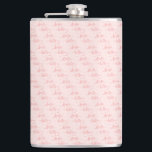 40. Geburtstag Rose Gold Rosa Hallo vierzig Text Flachmann<br><div class="desc">Elegant und modern für ein 40. Geburtstag Party. Girly Rose goldener Hintergrund und ein rot-rosa Text mit einem trendigen handgeschriebenen Stil: Hallo vierzig. Die Dekoration ist sehr schön. Sie können die Hintergrundfarbe so ändern, dass sie Ihrem Thema entspricht. Klicken Sie auf "Design bearbeiten" und dann auf "Hintergrundfarbe bearbeiten" auf Ihrem...</div>