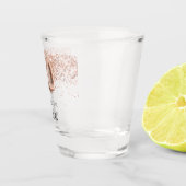 40. Geburtstag Rose Goldblütenname Schnapsglas (Rechts)