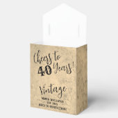 40. Geburtstag Rustikaler Weinberg auf 40 Jahre Geschenkschachtel (Geöffnet)