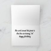 **40.** GEBURTSTAG SAGT SCHOCKIERTES DEER? KARTE (Innenseite)