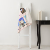 40. Geburtstag Schwarze Rose Goldname Foto Collage Sherpadecke (Beispiel)