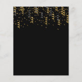 40. Geburtstag schwarzes Goldleopard-Party (Rückseite)