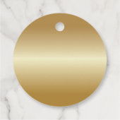 40. Geburtstag Schwarzes Party Zuhause-Geschenktag Geschenkanhänger (Rückseite)