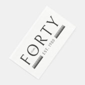 40. Geburtstag Serviette (Ecke)