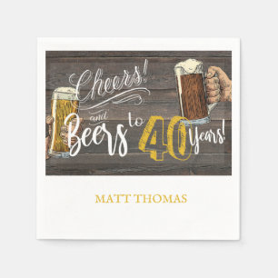 40. Geburtstag Serviette, Prost und Bier Party Dek Serviette