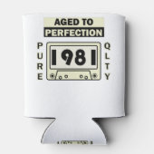 40. Geburtstag Shirt - 1981 Kassette Dosenkühler (Rückseite)