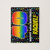 40. Geburtstag — Spaß, farbenfrohe Sternenweltenmu Puzzle (Vertikal)