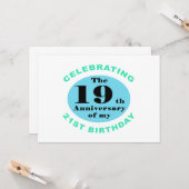 40. Geburtstag Spaß Karte (Vorderseite/Rückseite Beispiel)