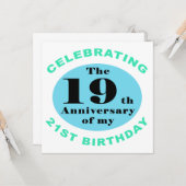 40. Geburtstag Spaß Karte (Vorderseite/Rückseite Beispiel)