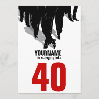 40. Geburtstag Swingers Rat Pack Party Einladung