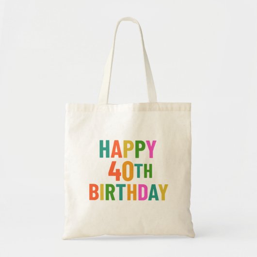 40. Geburtstag Tragetasche (Vorne)