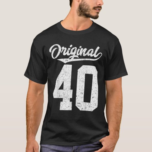 40. Geburtstag und 40. T-Shirt (Vorderseite)
