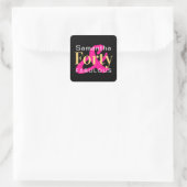 40. Geburtstag Vierzig Fabelhafte Personalisierte Quadratischer Aufkleber (Tasche)