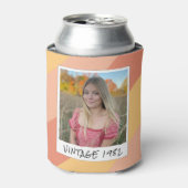 40. Geburtstag Vintag 1982 gestreifter Deckkasten Dosenkühler (Kanne Vorderseite)