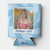 40. Geburtstag Vintag 1983 gestreifter Deckkasten Dosenkühler (Vorderseite)