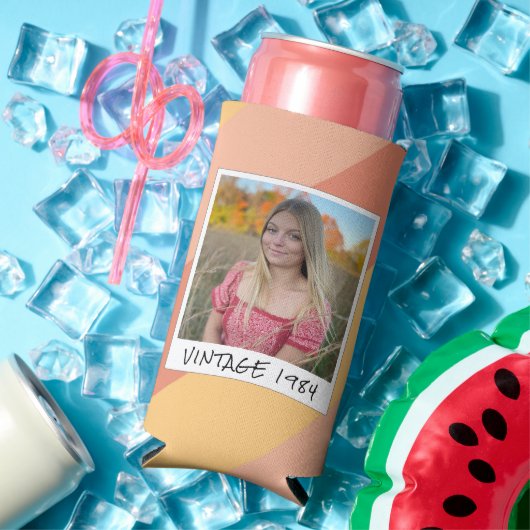 40. Geburtstag Vintag 1984 gestreifter Deckkasten Selters Dosenkühler (In Situ Sommer)