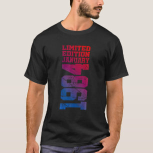 40. Geburtstag Vintag 1984 Januar 40 Jahr Männer W T-Shirt