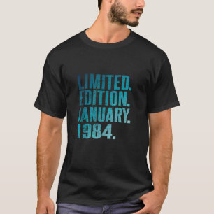 40. Geburtstag Vintag 1984 Januar 40 Jahr Männer W T-Shirt