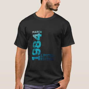 40. Geburtstag Vintag 1984 März 40 Jahre Frauen T-Shirt