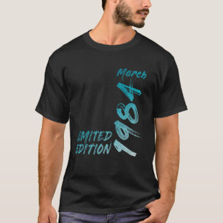 40. Geburtstag Vintag 1984 März 40 Jahre Frauen T-Shirt