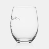 40. Geburtstag Vintag 1984 Weinglas Ohne Stiel (Links)