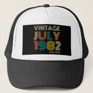40. Geburtstag Vintag Juli 1982 Limited Edition Truckerkappe