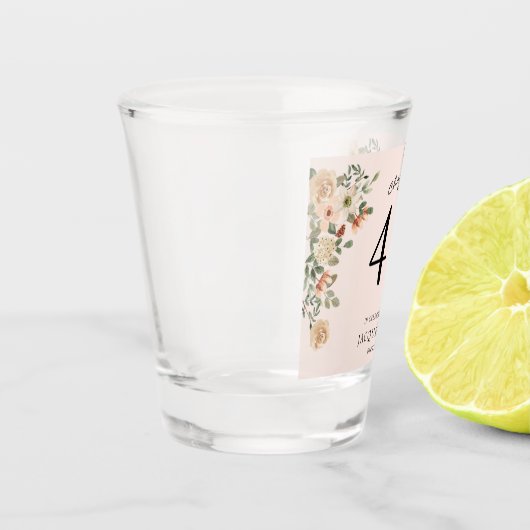 40. Geburtstag Vintag Schnapsglas (Links)