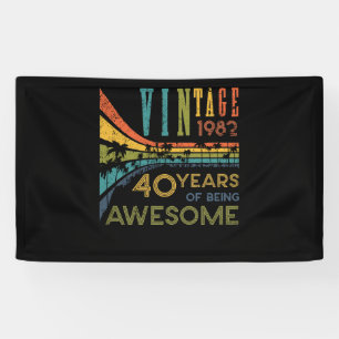 40. Geburtstag Vintage 1982 40. Geburtstag Banner