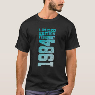 40. Geburtstag Vintage 1984 Februar 40 Jahre Männe T-Shirt
