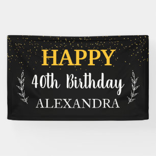 40. Geburtstag Vinyl Banner, 3' x 5' Banner