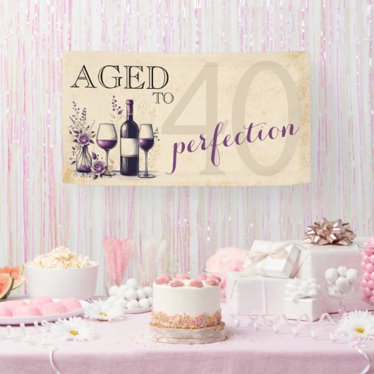 40. Geburtstag vollendet Banner (Party)