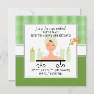 40. Geburtstag Wellness-Center Weekend Einladung