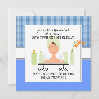 40. Geburtstag Wellness-Center Weekend Einladung