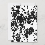 40. Geburtstag | Wild West Cowboy Einladung (Rückseite)