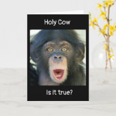 "40. GEBURTSTAG WISHES" AUS ÜBERRASCHENDEM MONKEY KARTE (Gelbe Blume)