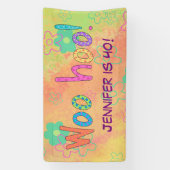 40. Geburtstag WooHoo Name Personalisiert Banner (Vertikal)