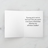 **40. GEBURTSTAG** WÜNSCHE & EIN HÜBSCHES COOLES F KARTE (Innenseite)