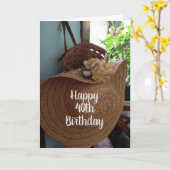 **40. GEBURTSTAG** WÜNSCHT SICH NACH EINER SCHÖNEN KARTE (Gelbe Blume)