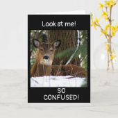 "40. GEBURTSTAG WÜNSCHT" VON EINER DEER KARTE (Gelbe Blume)