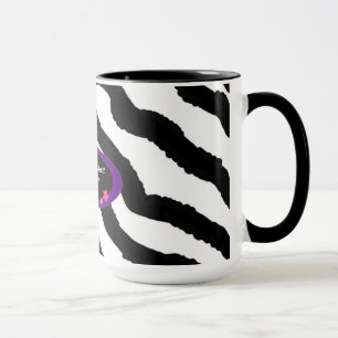 40. Geburtstag Zebrafelldruck Tasse