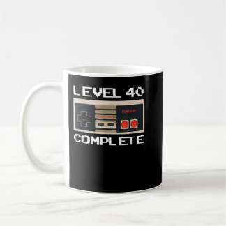 40. Geburtstagideen Stufe 40 Kompletter Gamer Kaffeetasse