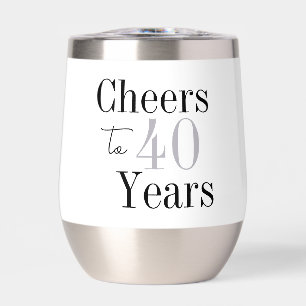 40. Geburtstags Cheers Minimal Geburtstagsfeier Ge