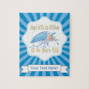 40. Geburtstags-Engel mit einer Haltung Puzzle